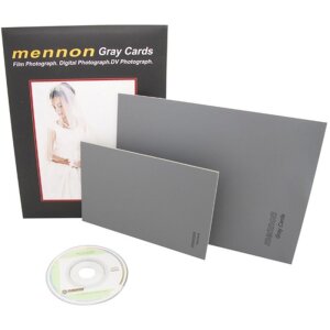 Falcon Eyes grijze kaarten 1x A5, 1x 10x15 + instructie CD