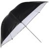 Linkstar Reflex Paraplu PUK-84WB Wit-Zwart 100 cm (Omkeerbaar)