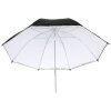 Linkstar Reflex Paraplu PUK-84WB Wit-Zwart 100 cm (Omkeerbaar)