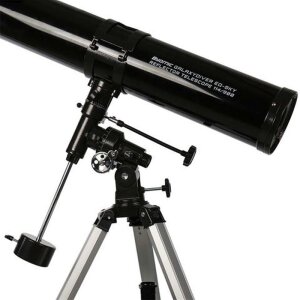 Byomic Reflector Telescoop G 114-900 EQ-SKY Astronomie Beginner Zwart