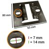 Falcon Eyes montageplaat 3330C 8x9.2cm 4 stuks voor B-3030C