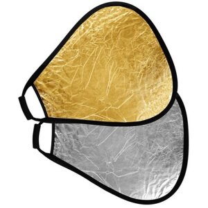 StudioKing Reflector CRGGS60 Goud Zilver met handvat 60 cm