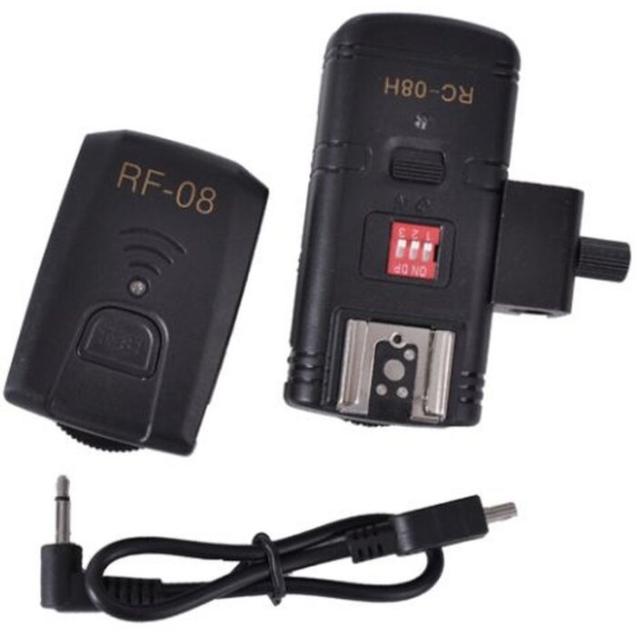 StudioKing Draadloze Triggerset TRC04H voor Speedlite Cameraflitser Zwart