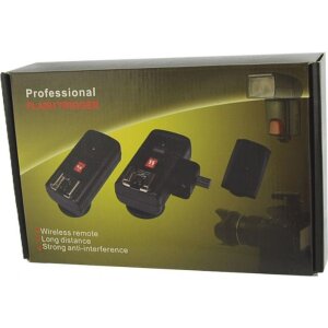 StudioKing Draadloze Triggerset TRC04H voor Speedlite Cameraflitser Zwart