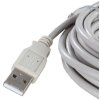 Standaard USB 2.0-kabel 5m A-male naar B-male grijs