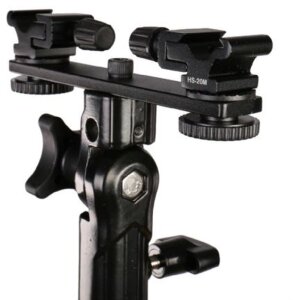 Falcon Eyes CLD-14A Tilting Bracket met 2 hot shoe adapters HS-20M