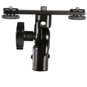 Falcon Eyes CLD-14A Tilting Bracket met 2 hot shoe adapters HS-20M