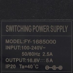 Falcon Eyes voedingskabel SP-AC16.8-5A 3 pin