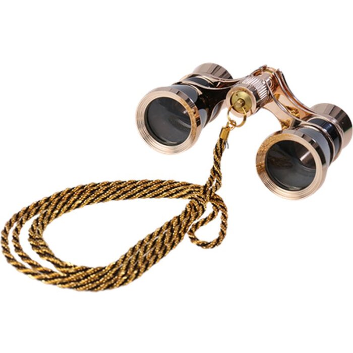 Byomic Theatre Verrekijker 3x25 Goud-Zwart - Compact & Elegant