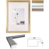 Walther fotolijst Beyond DIN A4 A3 polystyreen zilveren rand helder glas MDF