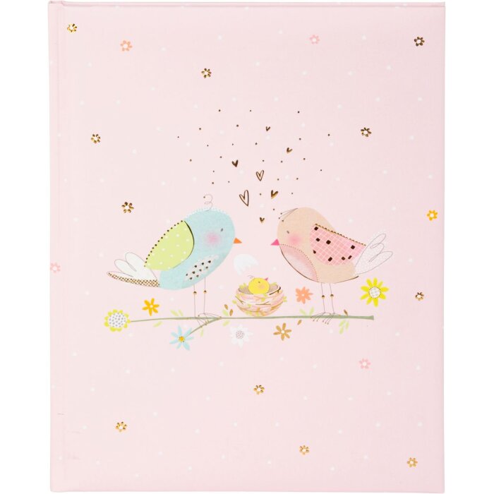 Goldbuch Babydagboek Loving Birds Meisje 21x28 cm 44 paginas Roze