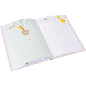 Goldbuch Babydagboek Loving Birds Meisje 21x28 cm 44 paginas Roze