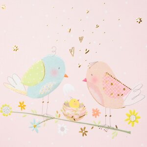 Goldbuch Babydagboek Loving Birds Meisje 21x28 cm 44 paginas Roze