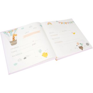 Goldbuch babyalbum Ballon Reis Meisje 30x31 cm 60 paginas glassine