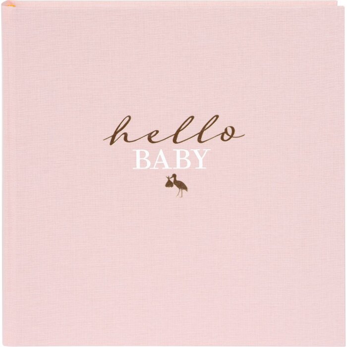 Goldbuch babyalbum hello.baby rosé 30x31 cm 60 witte paginas