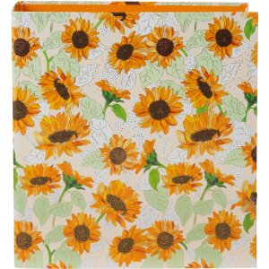 Goldbuch motief map Zonnebloem wit 2-rings mechanisme 8...