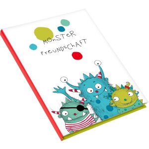 Goldbuch vriendenboek Monster 15x21 cm 88 geïllustreerde paginas