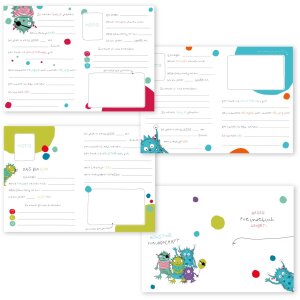 Goldbuch vriendenboek Monster 15x21 cm 88 geïllustreerde paginas