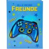 Gouden Vriendenboek Controller 15x21 cm 88 geïllustreerde paginas