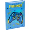 Gouden Vriendenboek Controller 15x21 cm 88 geïllustreerde paginas