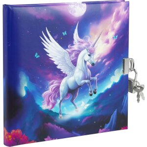 Goldbuch agenda met slot Diana Eenhoorn 16,5x16,5 cm 96...