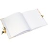 Goudboekje agenda met slot Rustende zon 16,5x16,5 cm goud preeg