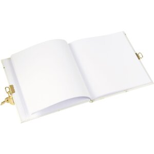 Goldbuch agenda met slot Lucky Clover 16,5x16,5 cm 96 witte paginas