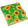 Goldbuch agenda met slot Zonnebloemgroen 16,5x16,5 cm 96 witte paginas