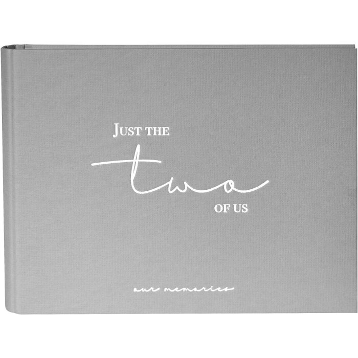 Goldbuch fotogastenboek just the two of us grijs 29x23 cm 50 witte paginas