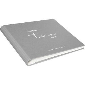 Goldbuch fotogastenboek just the two of us grijs 29x23 cm 50 witte paginas