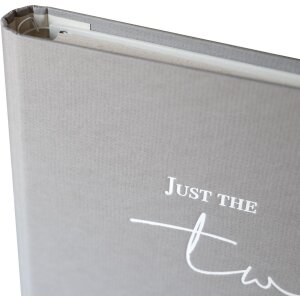 Goldbuch fotogastenboek just the two of us grijs 29x23 cm 50 witte paginas