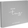 Goldbuch fotogastenboek just the two of us grijs 29x23 cm 50 witte paginas