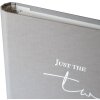 Goldbuch fotogastenboek just the two of us grijs 29x23 cm 50 witte paginas