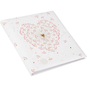 Gouden Boek Bruiloft Gastenboek Gouden Hart 23x25 cm 176 paginas