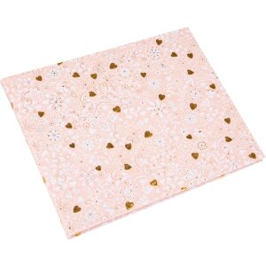 Gastenboek Finamente rosé 25x20 cm 100 paginas
