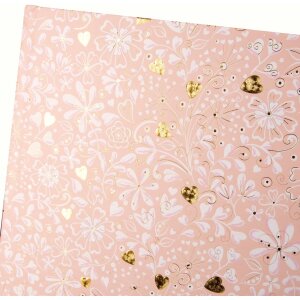 Gastenboek Finamente rosé 25x20 cm 100 paginas