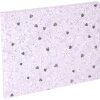 Gastenboek Finamente lila 25x20 cm 100 witte paginas zilver preeg