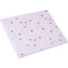 Gastenboek Finamente lila 25x20 cm 100 witte paginas zilver preeg