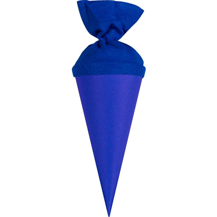 Goldbuch knutselschooltas met viltsluiting 15 cm blauw