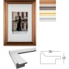 Walther fotolijst Venetië glanzende houtlook 13x18 tot 40x50 cm