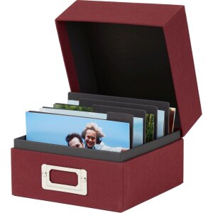 HNFD Linnen fotodoos Sawala 700 fotos 10x15 cm met tussenschotten