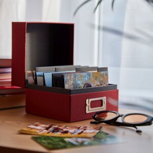 HNFD Linnen fotodoos Sawala 700 fotos 10x15 cm met tussenschotten