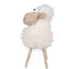 Clayre & Eef 65274 Decoratie Schaap 16x16x30 cm Wit