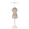 Clayre & Eef 65311 Sieradenstandaard 12x12x39 cm Beige Wit