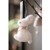 Clayre & Eef Hanger Sieraden Konijn Wit 7x3x10 cm
