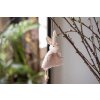 Clayre & Eef 65352 Decoratieve hanger konijn 8x3x16 cm Roze