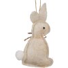 Clayre & Eef 65372 Decoratieve hanger konijn 6x1x10 cm Beige