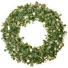 Clayre & Eef 65489 Decoratie Krans Kerst Ø 30x4 cm Grijs Wit