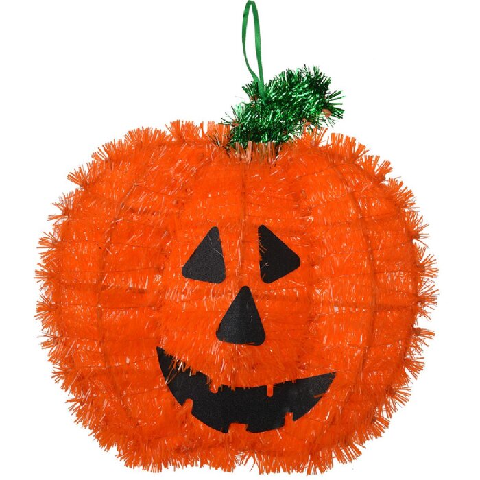 Clayre & Eef 65503 Wanddecoratie Pompoen 27x3x26 cm Oranje