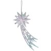 Clayre & Eef 65609 Decoratieve hanger ster 15x1x6 cm in zilverkleur